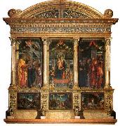 Andrea Mantegna San Zeno Altarpiece, oil on canvas